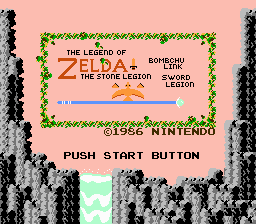 The Legend of Zelda - The Stone Legion Title Screen